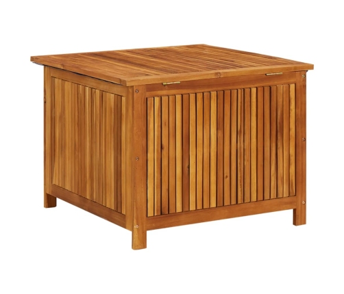 Caja de almacenaje de jardín madera maciza acacia 75x75x58 cm