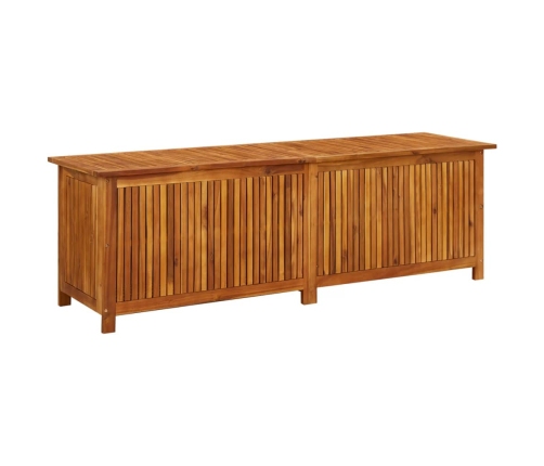 Caja de almacenaje de jardín madera maciza acacia 175x50x58 cm