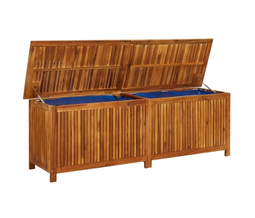 Caja de almacenaje de jardín madera maciza acacia 175x50x58 cm