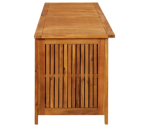 Caja de almacenaje de jardín madera maciza acacia 200x50x58 cm