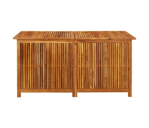 Caja de almacenaje de jardín madera maciza acacia 150x80x75 cm