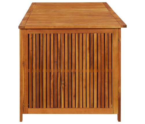 Caja de almacenaje de jardín madera maciza acacia 175x80x75 cm