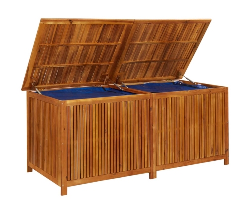 Caja de almacenaje de jardín madera maciza acacia 175x80x75 cm