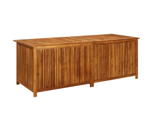 Caja de almacenaje de jardín madera maciza acacia 200x580x75 cm