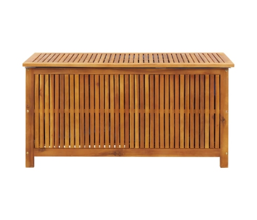 Caja de almacenaje de jardín madera maciza acacia 113x50x58 cm