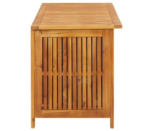 Caja de almacenaje de jardín madera maciza acacia 113x50x58 cm