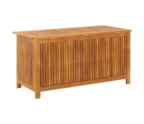 Caja de almacenaje de jardín madera maciza acacia 113x50x58 cm