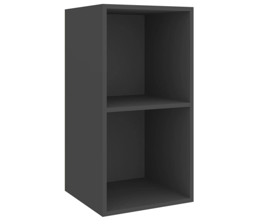 Juego de muebles de salón 5 piezas madera ingeniería gris