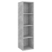 Muebles de salón de pared 2 uds madera ingeniería gris hormigón