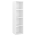 Muebles de salón de pared 4 piezas madera de ingeniería blanco