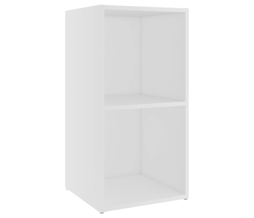 Muebles para TV 2 uds madera de ingeniería blanco 72x35x36,5 cm