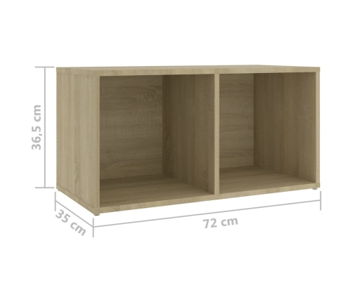 vidaXL Muebles de salón 3 piezas madera de ingeniería roble Sonoma