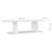 Mueble de pared para TV blanco 103x30x26,5 cm