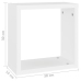 Estantes cubo de pared 2 unidades blanco 30x15x30 cm