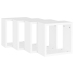 Estantes cubo de pared 4 unidades blanco 30x15x30 cm