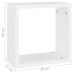 Estantes cubo de pared 4 unidades blanco 30x15x30 cm