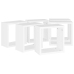 vidaXL Estantes cubo de pared 6 unidades blanco 30x15x30 cm