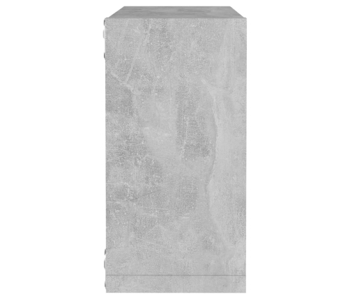 vidaXL Estantes cubo de pared 6 unidades gris 30x15x30 cm