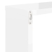 Estantes cubo de pared 4 unidades blanco brillo 30x15x30 cm