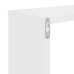 Estantes cubo de pared 2 unidades blanco 26x15x26 cm