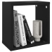 vidaXL Estantes cubo de pared 4 unidades negro 26x15x26 cm