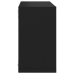 vidaXL Estantes cubo de pared 4 unidades negro 26x15x26 cm