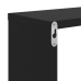 vidaXL Estantes cubo de pared 4 unidades negro 26x15x26 cm