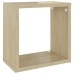 vidaXL Estantes cubo de pared 2 unidades roble Sonoma 26x15x26 cm