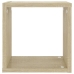 vidaXL Estantes cubo de pared 2 unidades roble Sonoma 26x15x26 cm