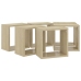 vidaXL Estantes cubo de pared 6 unidades roble Sonoma 26x15x26 cm