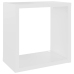 vidaXL Estantes cubo de pared 2 uds blanco y roble Sonoma 26x15x26 cm