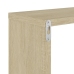 vidaXL Estantes cubo de pared 2 uds blanco y roble Sonoma 26x15x26 cm