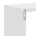 Estantes cubo de pared 2 unidades blanco brillo 26x15x26 cm