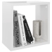 vidaXL Estantes cubo de pared 4 unidades blanco brillo 26x15x26 cm