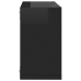 vidaXL Estantes cubo de pared 2 unidades negro brillo 26x15x26 cm