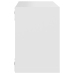 vidaXL Estantes cubo de pared 6 unidades blanco 22x15x22 cm