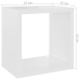 Estantes cubo de pared 6 unidades blanco 22x15x22 cm