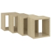 vidaXL Estantes de cubo de pared 4 unidades roble Sonoma 22x15x22 cm