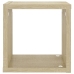 vidaXL Estantes de cubo de pared 4 unidades roble Sonoma 22x15x22 cm