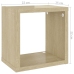 vidaXL Estantes de cubo de pared 4 unidades roble Sonoma 22x15x22 cm