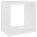 Estantes de cubo de pared 4 uds blanco roble 22x15x22 cm