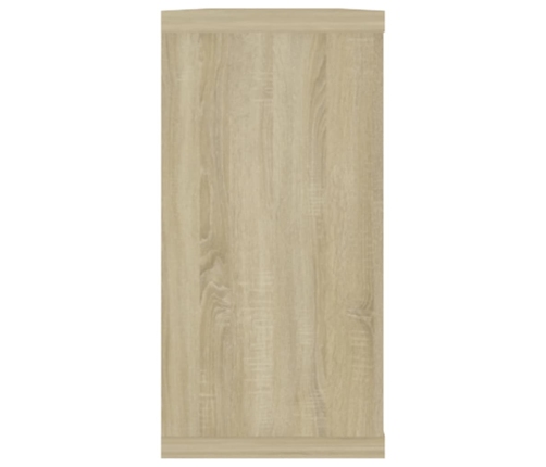 vidaXL Estantes cubo pared 2uds contrachapado roble Sonoma 100x15x30cm