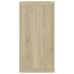 vidaXL Estantes cubo pared 2uds contrachapado roble Sonoma 100x15x30cm