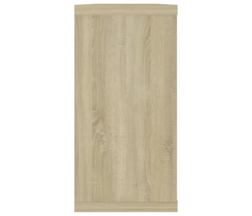 vidaXL Estantes cubo pared 4uds contrachapado roble Sonoma 100x15x30cm