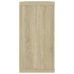 vidaXL Estantes cubo pared 4uds contrachapado roble Sonoma 100x15x30cm