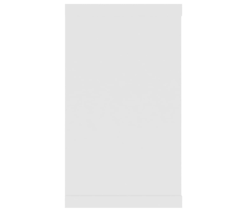 vidaXL Estantes cubo de pared 4 uds contrachapado blanco 80x15x26,5 cm