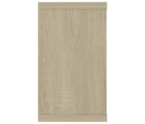 Estantes cubos de pared 2 uds contrachapada roble 80x15x26,5 cm