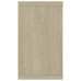 Estantes cubos de pared 2 uds contrachapada roble 80x15x26,5 cm