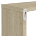 Estantes cubos de pared 2 uds contrachapada roble 80x15x26,5 cm