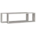 vidaXL Estante de pared 2 uds contrachapado gris hormigón 80x15x26,5cm